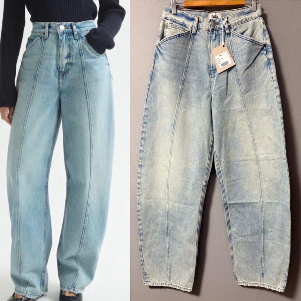 NWT DALA Lido Flatseam Barrel Jean In Canyon. Size 26.